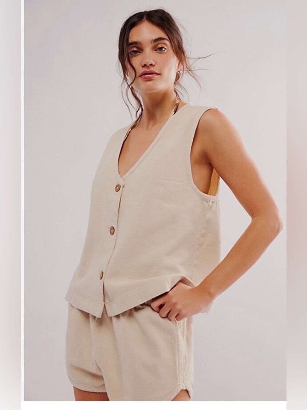 Free People So Fresh Vest Set